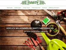 Tablet Screenshot of gartenbau-marty.ch